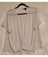 Women's Banana Republic Polyester Chiffon Blouse Short Sleeve Top Size XL - $9.49