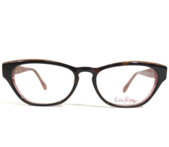 Lilly Pulitzer Petite Brille Rahmen KATYA Zu Pink Brown Schildplatt 49-16-135 - £36.64 GBP