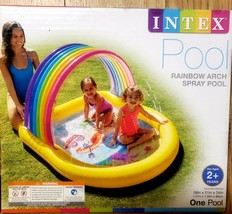 Intex Rainbow Arch Sprinkler Pool  Summer Inflatable W/ Sprayer NEW NIB - £31.64 GBP