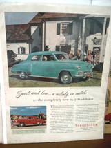 Vintage Studebaker Color Advertisement - 1947 Studebaker Color Advertise... - $17.78 CAD