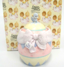Precious Moments Hatched With Love Easter Egg w Chick Covered Box Invert Lid - £7.50 GBP