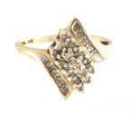 Women&#39;s Cluster ring 10kt Yellow and White Gold 357839 - $119.00