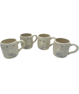 VTG Fitz and Floyd Trust Your Partner Poker Face Mugs - 4 pc set w/ uniq... - $35.74