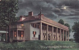 Home of Washington Mt. Vernon Virginia VA at Night Postcard D46 - £2.33 GBP