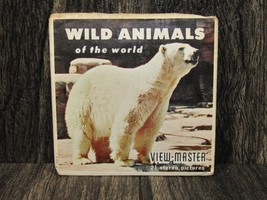 Vintage 1958 View-Master Wild Animals of the World 3 Reel Packet Sawyer&#39;... - £7.90 GBP