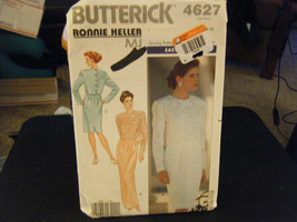 Butterick Ronnie Heller 4627 Misses Top &amp; Dress Pattern - Size 12/14/16 - $11.86