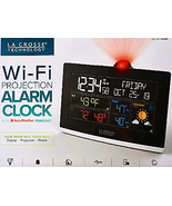 La Crosse Technology C82929 WiFi Projection Alarm Clock with AccuWeather... - $36.62