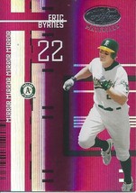 2005 Leaf Certified Materials Mirror Red Eric Byrnes 62 Athletics 042/100 - £0.99 GBP