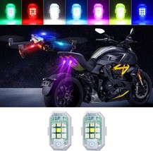 7 Colors Wireless Led Strobe Anti-Collision Lights with Vibration Mode, Usb Rech - £20.08 GBP