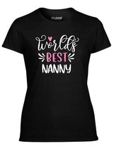 Worlds Best Nanny Shirt, Gift for Nanny, Shirt for Nanny, Gift for Nanny - $18.76+