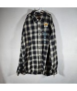 Carhartt Men&#39;s Flannel Rugged Flex Relaxed Midweight Long Sleeve Black New - $31.99