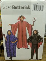 Butterick Halloween Costume Sewing Pattern B4259 Unisex L XL Cape Cloak - £7.89 GBP