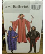 Butterick Halloween Costume Sewing Pattern B4259 Unisex L XL Cape Cloak - £7.78 GBP