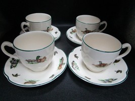 Johnson Brothers England Brookshire 4 cups and saucers [76grey] - £58.26 GBP