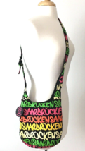 Robin Ruth City Bag Saarbrucken Crossbody Modern Black Neon Pop Art Pink... - $17.29