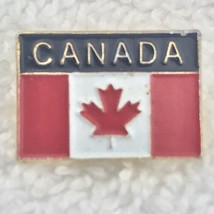 Canada Flag Pin Metal Enamel Vintage - $9.89