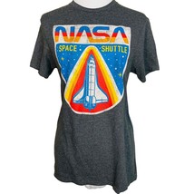 Fifth Sun Grey NASA Shuttle Crest Cotton Graphic Tee Size Small - £20.18 GBP