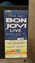 Jon Bon Jovi - Vintage Original Donnerstag 1996 Unused Whole Full Concert Ticket - £11.75 GBP