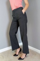Banana Republic Gray Wool Dress Pants 2R Women Lined Career Work Slacks ... - £19.40 GBP