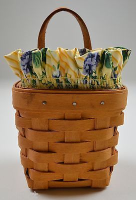 Longaberger 1997 Chive Basket Combo With Liner & Protector collectible Decor - $33.85
