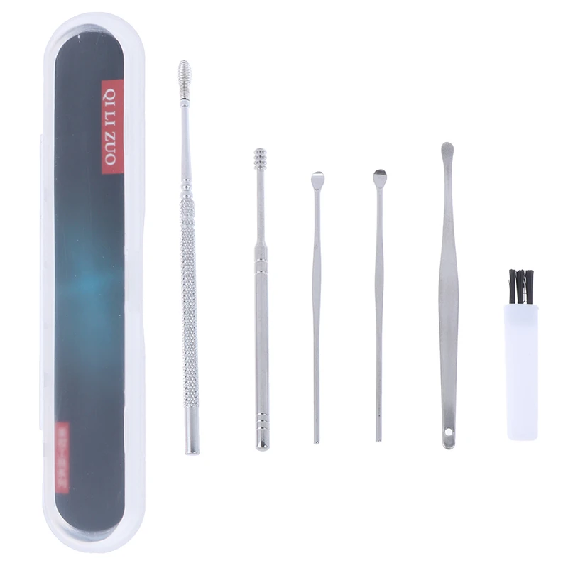 5/6 Pcs/Set Unisex Stainless Steel Spiral Ear Pick Spoon Ear  Removal Cl... - £29.32 GBP