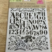 Crafter’s Square Paper Crafts Rub-on Transfers Sheets Alphabet Unopened - $9.73