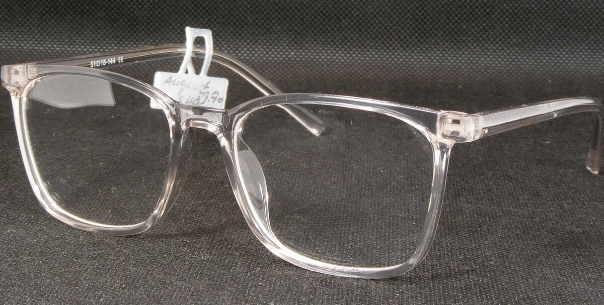 Lunettes Claires / Transparentes RARES En Plastique Monture 51-18-144mm - $56.28