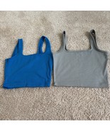 Holister Size Women’s Small Square Neck Ribbed Tank Tops Set of 2 - $227.89 MXN