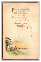 Christmas Cheer Winter Landscape and Poem DB Postcard Z6 - £2.67 GBP