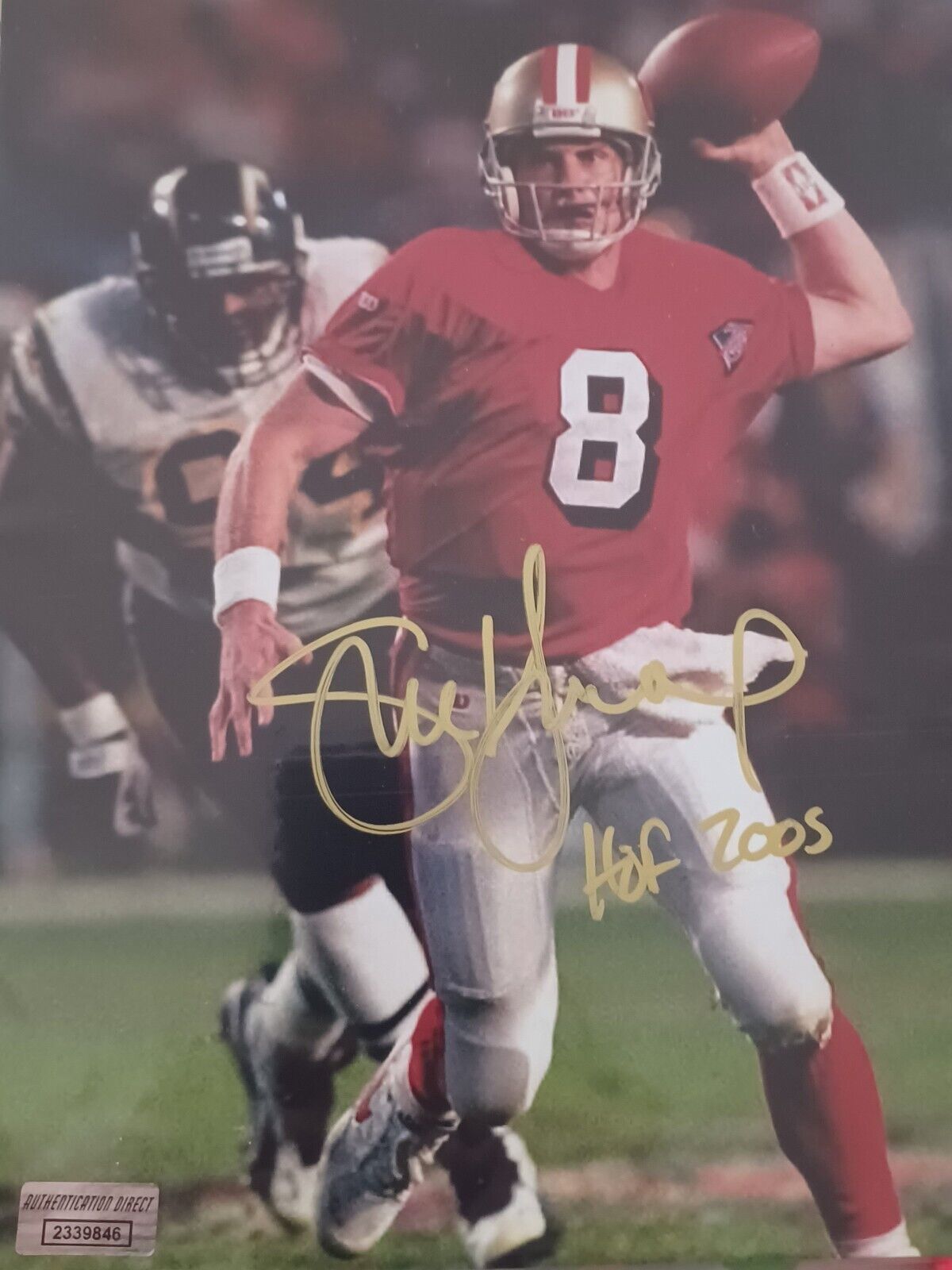 Primary image for STEVE YOUNG 49ERS HOF LEGEND  HAND SIGNED AUTOGRAPHED 8X10 PHOTOGRAPH COA