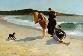 3271.Winslow Homer Beach scene painting Victorian POSTER.Home School art decor - £13.66 GBP+