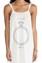 WILDFOX Womens Dress Sleveless If You Like It Low Back White Size XS - £36.24 GBP