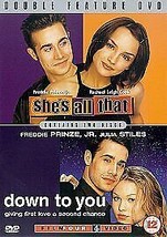 She&#39;s All That/Down To You DVD (2003) Freddie Prinze Jr, Iscove (DIR) Cert 12 2  - £13.98 GBP