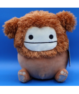 BENNY THE BIGFOOT • Squish Mallow Plush Kellytoy Brown Yeti Stuffed Anim... - £9.78 GBP