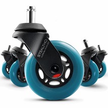 Stealtho Advanced Office Chair Wheels Set Of 5 - Protect Hardwood Floor ... - €40,17 EUR