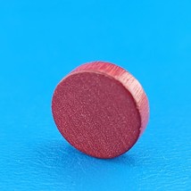 Parcheesi Red Flat Disc Pawn Token Replacement Game Piece Wooden Ludo 4037 - £1.31 GBP