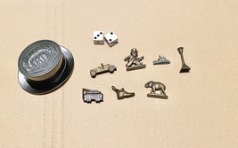 Monopoly Metal Game Pieces Replacement Token Lot Hat Dice - $9.95