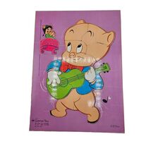 Connor Toy Porky Pig Troubador Warner Bros. 12 Pc. Wooden puzzle - $9.69