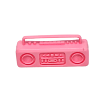 VINTAGE 1980's BARBIE PINK PLASTIC BOOMBOX RADIO / STEREO CASSETTE PLAYER - $10.26