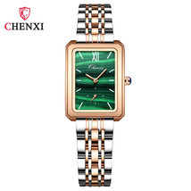 Dimei Steel Watch Women&#39;s Diamond-Embedded Waterproof Small Green Watch Women&#39;s  - $38.00