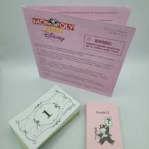 Disney Monopoly Replacement Cards Money Chance Instruction Manual Princess Craft - £6.74 GBP