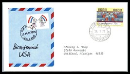 1976 NETHERLANDS FDC Cover - Bicentennial USA, Gravenhage R8 - £2.32 GBP
