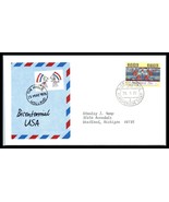 1976 NETHERLANDS FDC Cover - Bicentennial USA, Gravenhage R8 - $2.96