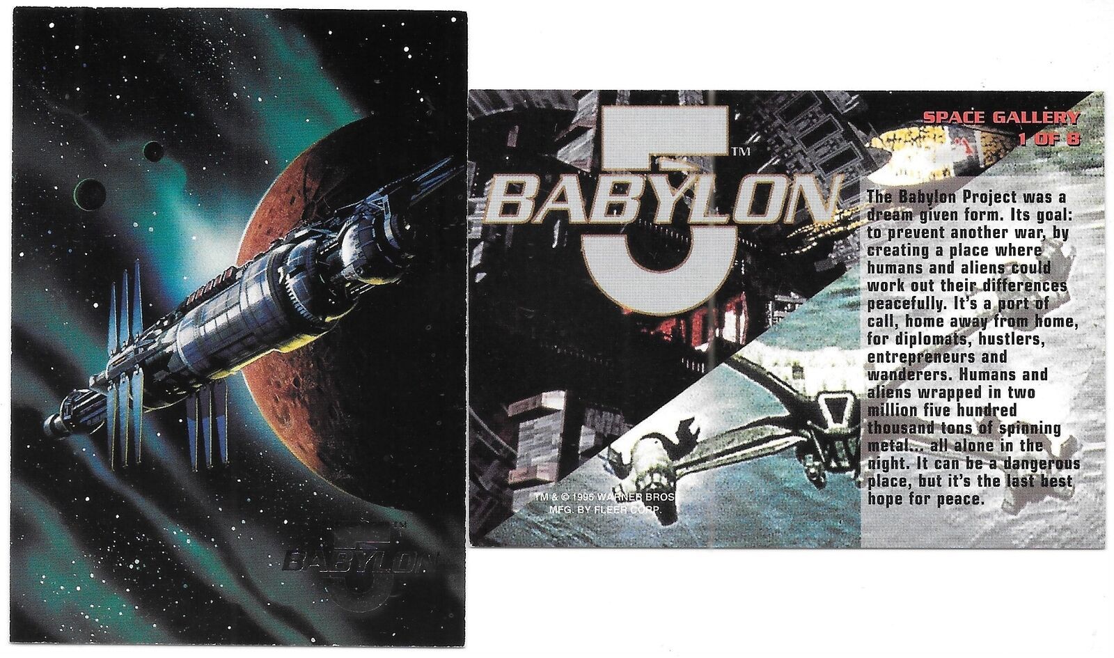 Primary image for Babylon 5 TV Series Space Gallery #1 Subset Trading Card 1995 Fleer NEAR MINT