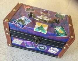 Artisan One of a Kind Fantasy Worlds Themed Mini Travel Trunk/Luggage Bo... - £35.88 GBP