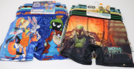Star Wars &amp; Space Jam Boys Boxer Brief Underwear Lot of 2 NWT 4-Packs Size 6 - £15.78 GBP