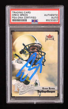 Drew Brees Signed 2001 Fleer Premium Rookie Revolution #3 RC (PSA) - $296.01