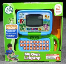 LeapFrog Leapster MY OWN LEAPTOP Laptop Computer with Instructions BOX Green/Blu - £27.48 GBP
