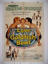 LOVE IN A GOLD FISH BOWL-1961-ONE SHEET VG - $56.75