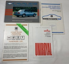 90 1990 Chevrolet Cavalier Owners Manual Guide + Supplemental Bumper to ... - $272.32 MXN